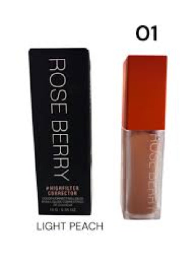ROSE BERRY High-Filter Under-Eye Corrector Concealer, High Coverage, Concentrated Skincare Formula - light Peach - Image 1